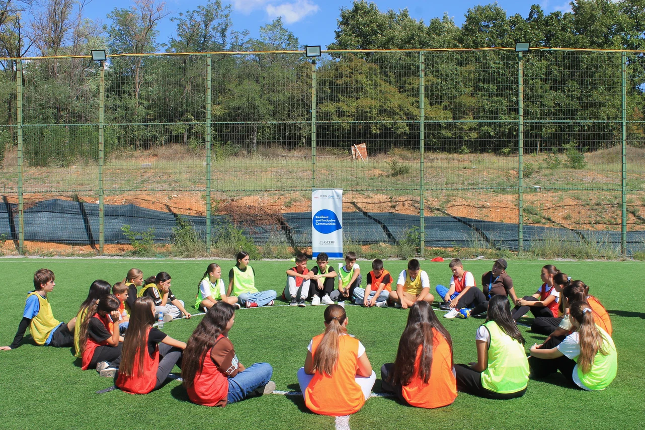 Young people together during an outdoor programme activity
